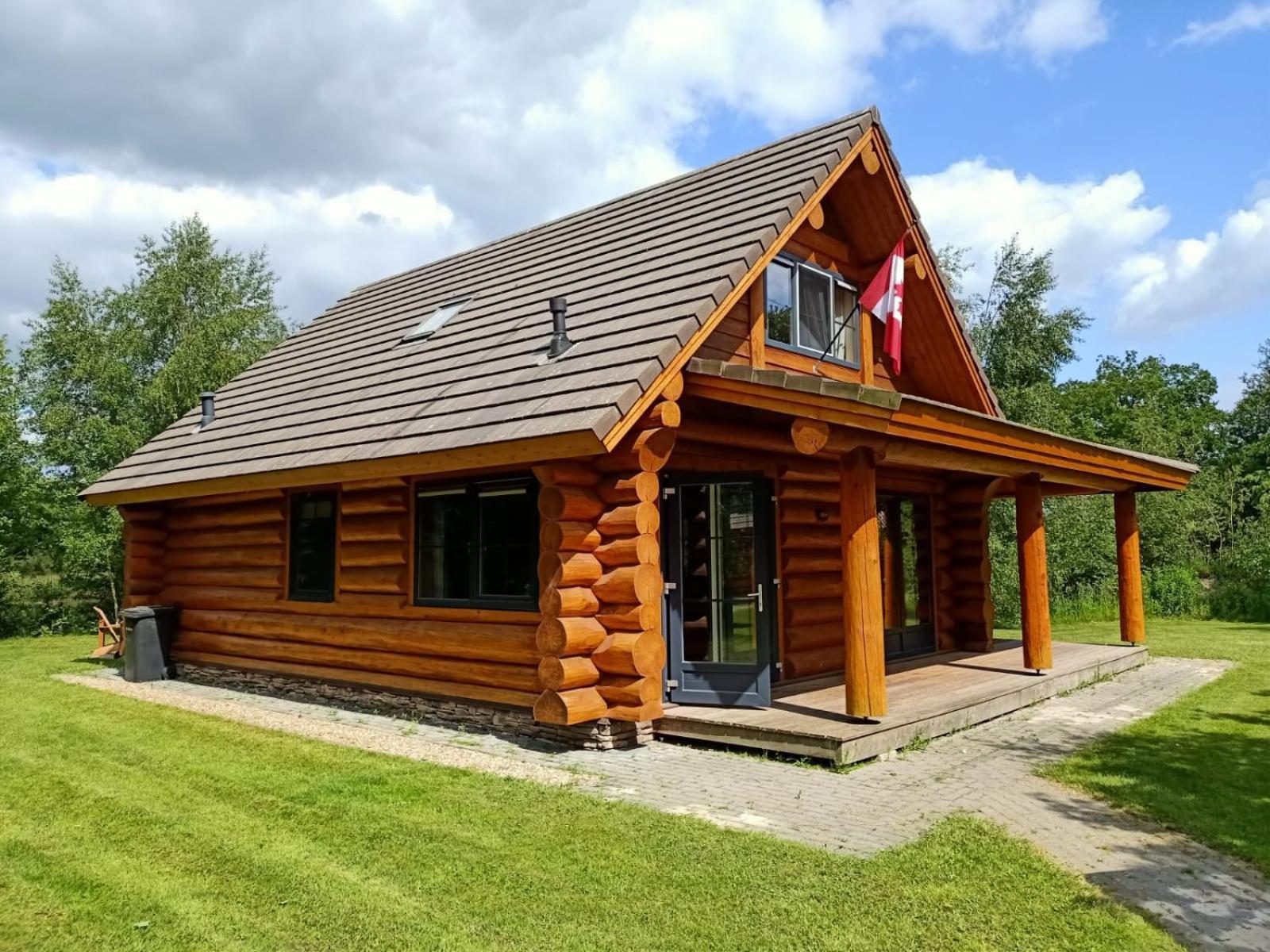 Unieke Houten Villa Met Sauna In Twente - 6P Den Ham Exterior photo